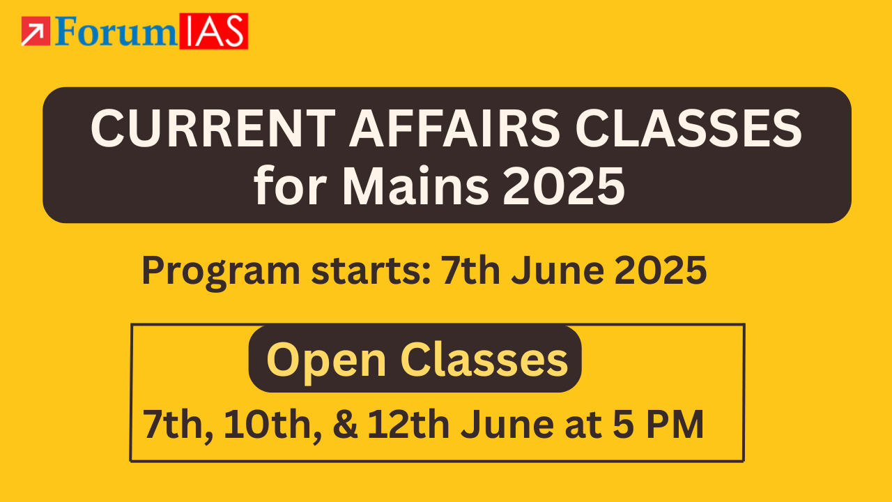 First 3 Open Classes on Current Affairs+ | 7th June 2025 at 5 PM 